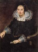 Cornelis de Vos Portrait of a Lady with a Fan Spain oil painting artist